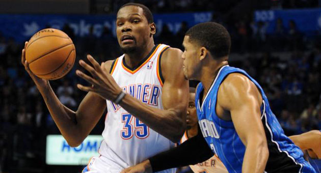 Durant volvi� a salvar a los Thunder en el d�a m�s gris de Ibaka