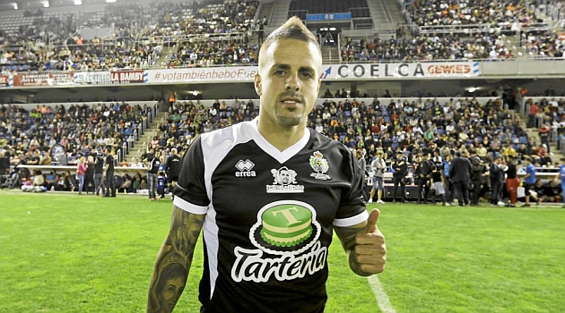 Vitolo, durante un partido ben�fico las pasadas Navidades / Santiago Ferrero (Marca)