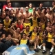 La fiesta del vestuario del Atleti