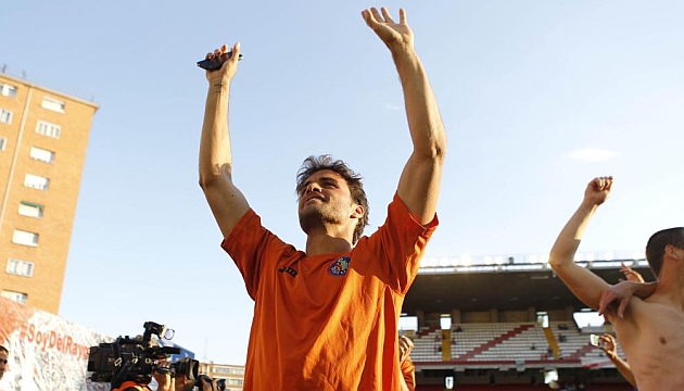 Pedro Le�n, en el �ltimo partido contra el Rayo / CHEMA REY