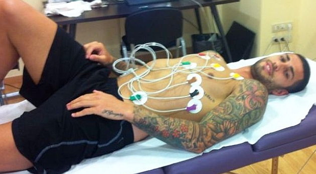 �ridas Cabrera, en pleno reconocimiento / Web del C.E. Sabadell