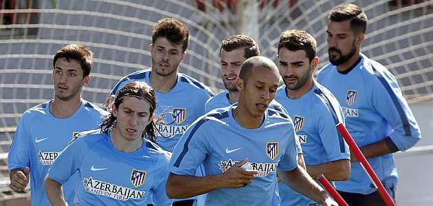 El Atl�tico comienza la pretemporada con Filipe Luis y Miranda