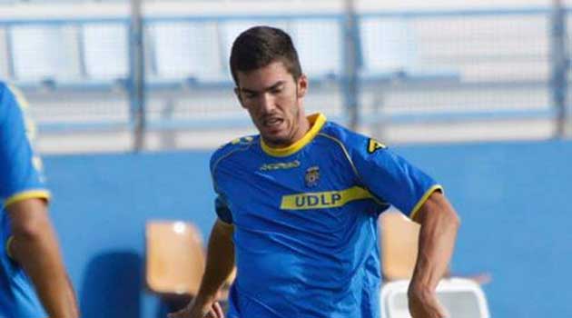 Carlos Guti�rrez, en un entrenamiento. / FOTO: udlaspalmas.net