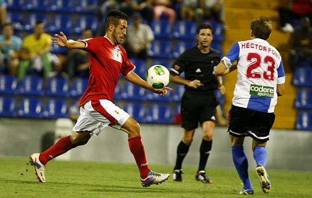 Toribio efect�a un disparo durante un partido de Copa de la pasada temporada.