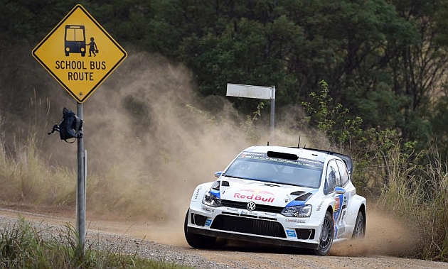Ogier disputando la segunda etapa del Rally de Australia / AFP