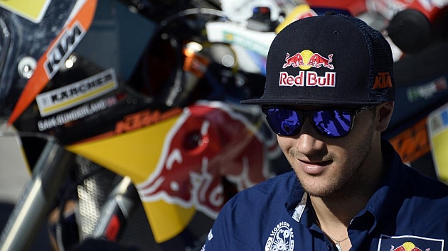 Sam Sunderland, antes del inicio de la primera etapa del Dakar / MARCA