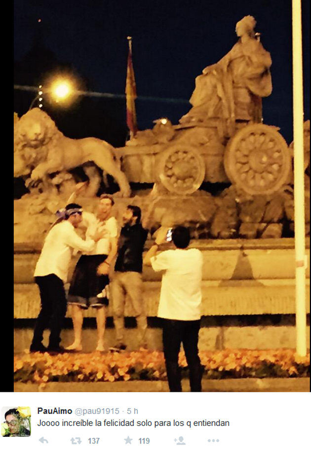 Nocioni s� se meti� en la Cibeles