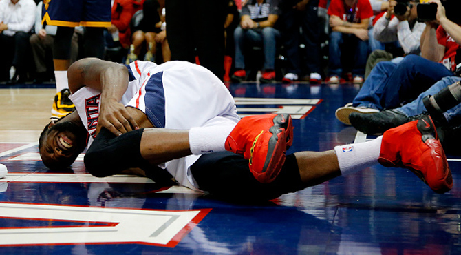 Duele de s�lo mirar: la lesi�n que dej� K.O. a DeMarre Carroll