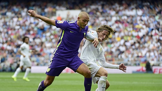 Amrabat en el partido contra el Real Madrid