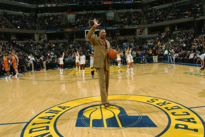 Daniels, en un homenaje de los Pacers en 2004.
