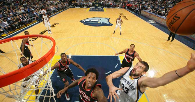 La mejor versi�n de Marc Gasol destroza a zarpazo limpio a Portland