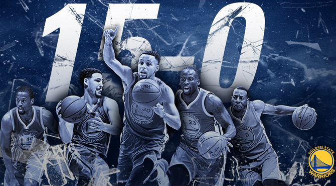 Los Warriors, con 15 victorias seguidas, ya son el mejor campe�n de la historia