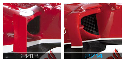 Detalle de la parte de la nariz